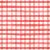 Via Chasse Tischdecke PVC 140 cm kariert rot
