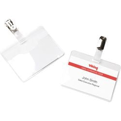 Clipbadges vk 90x60mm 25stuks