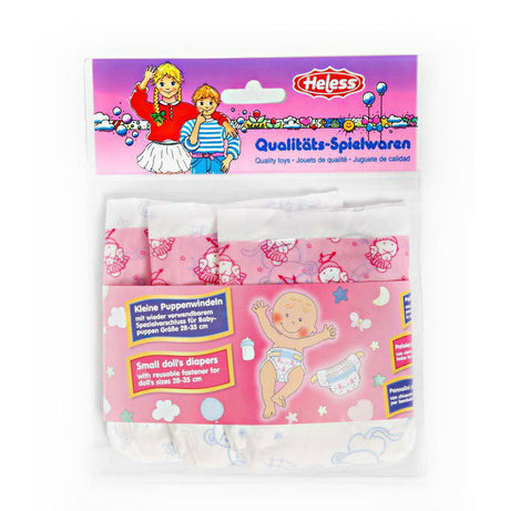 Heless Puppenwindeln rosa - 3 Stück, 28-35 cm