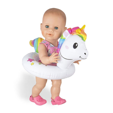 Heless Puppenschwimmset Einhorn, 35-45 cm