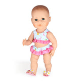 Heless Puppenbikini mit Flamingo-Slippern, 35-45 cm