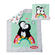 Heless Pinguin-Puppendecke mit Kissen