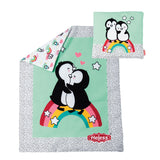 Heless Pinguin-Puppendecke mit Kissen