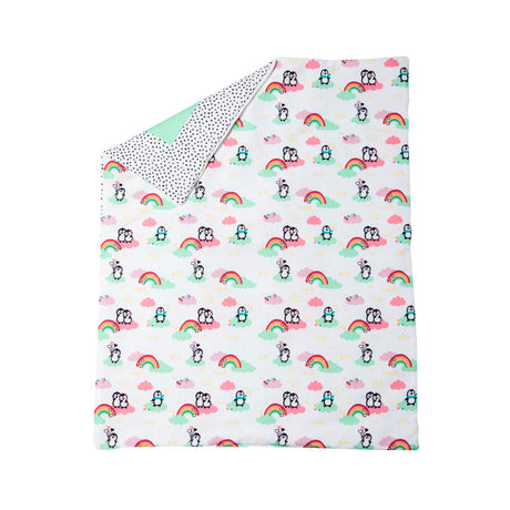 Heless Pinguin-Puppendecke mit Kissen