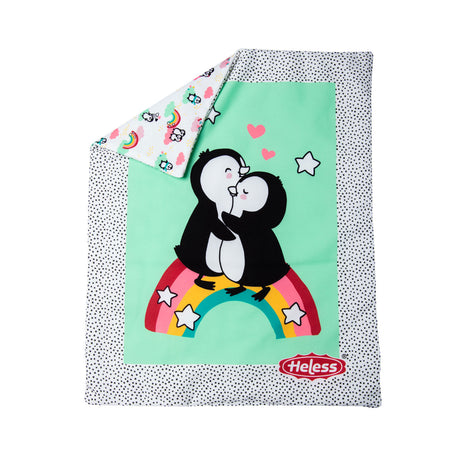 Heless Pinguin-Puppendecke mit Kissen