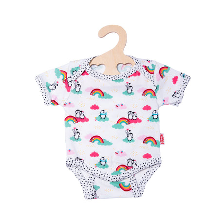 Heless Puppenkörper Pinguin Punkte 35-45 cm Baumwolle weiß
