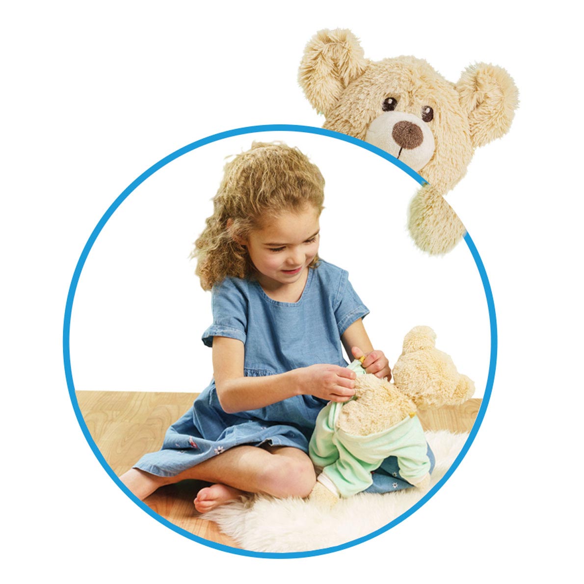 Heless Kuscheltier Plüsch Teddy verträumt, 22cm