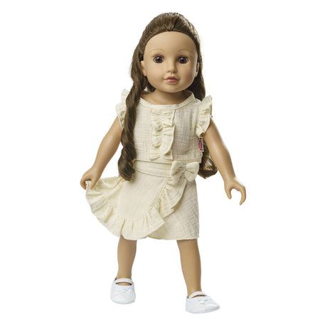 Heless Puppen Wickelrock Ecru mit Rüschen, 28-35 cm