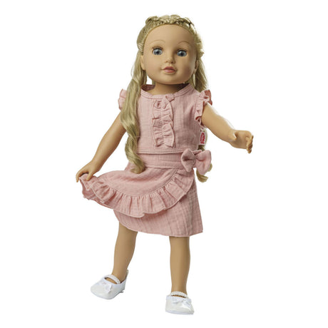 Heless Puppen Wickelrock rosa mit Oberteil 35-45 cm