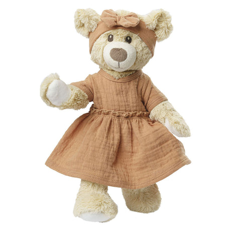 Heless Puppenkleid braun mit Rüschen, 35-45 cm