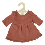 Heless Puppen-Strickkleid Pfirsich, 35-45 cm