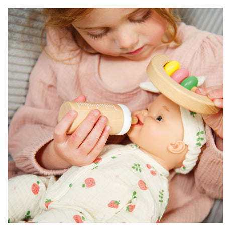 Heless houten fles voor poppen schaapjes
