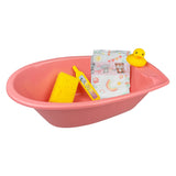 Heless poppenbadset met accessoires roze