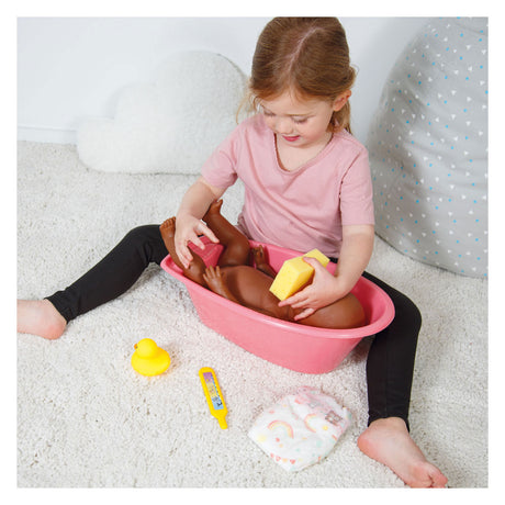 Heless poppenbadset met accessoires roze
