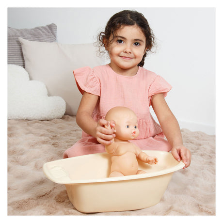 Heless poppenbadset met accessoires beige