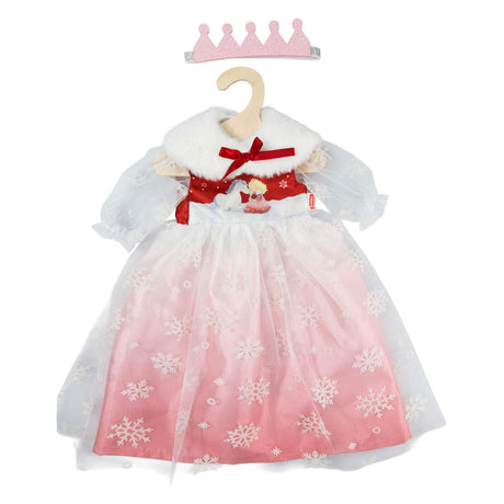 Heless poppenjurk winterprinses lumi met kroon en cape - maat 35-45 cm