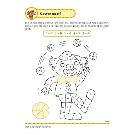 Deltas Übungsbuch mit Aufklebern – erstes Zählspiel