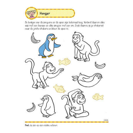 Deltas Übungsbuch mit Aufklebern – erstes Zählspiel