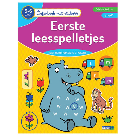 Deltas -Übungsbuch mit Aufklebern - Erste Lesespiele (5-6 Jahre)