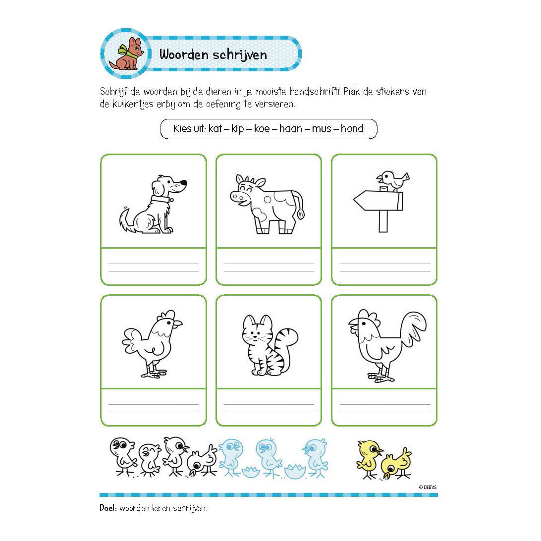 Deltas -Übungsbuch mit Aufklebern - Schöne Schreibübungen (6-7 Jahre)