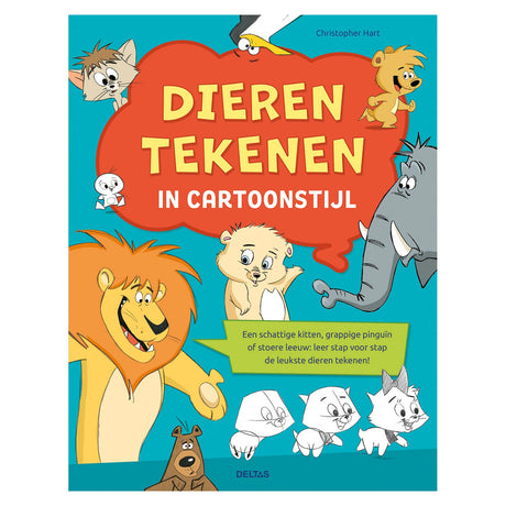 Deltas Tiere zeichnen im Cartoon-Stil