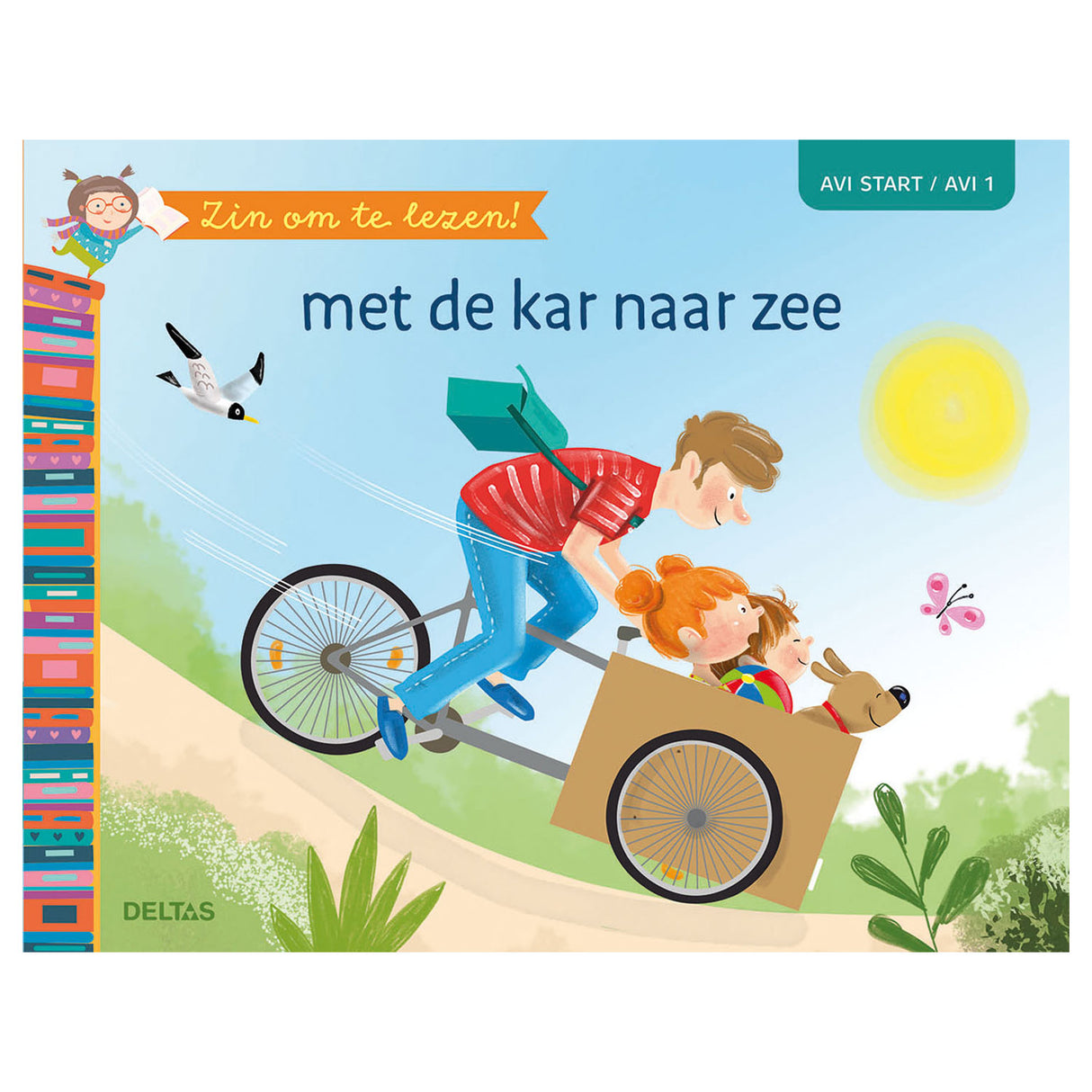 Delta ist gespannt auf das Lesen! - mit dem Auto zum Meer (Avi-Start)