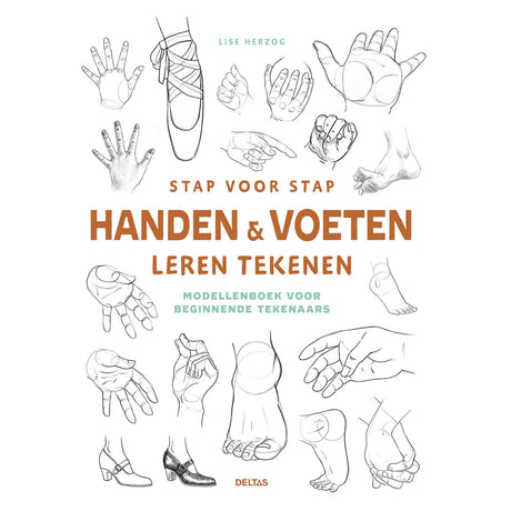 Deltas lernen Schritt für Schritt im Hobbybuch, Hände und Füße zu zeichnen