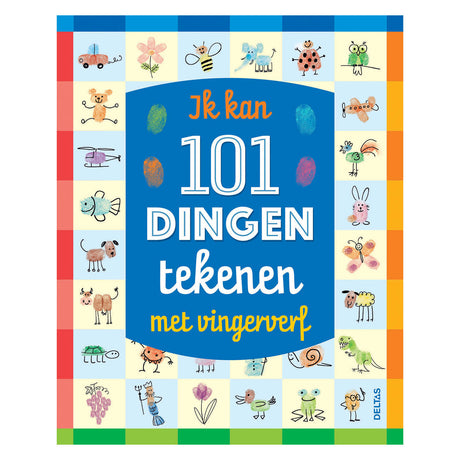 Deltas Hobbybuch „Ich kann 101 Dinge mit Fingerfarbe zeichnen“.