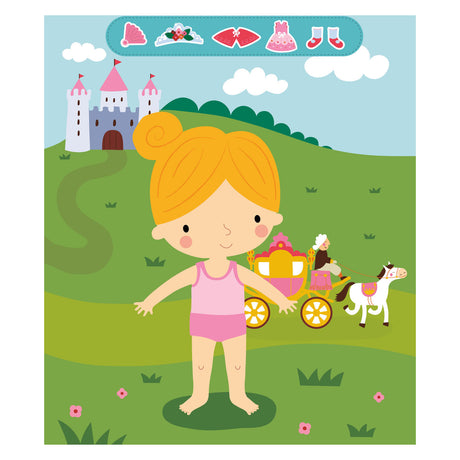 Deltas kleiner Prinzessinnen-Sticker-Spaß – Anziehpuppen-Stickerbuch
