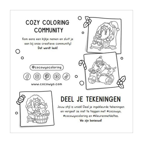 Deltas gemütliches Weihnachten, süßes, gemütliches Malbuch, Coco Wyo