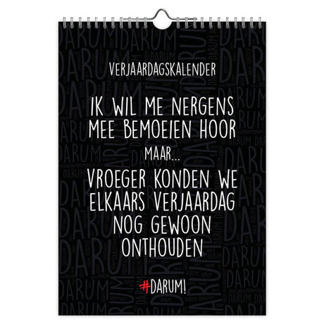 Darum - Geburtstagskalender - A4