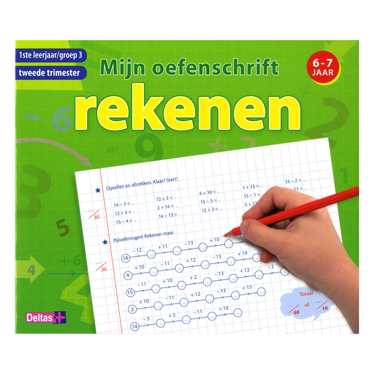 Deltas üben Notebook-Rechen 6-7 Jahre lang. 2. Trimester