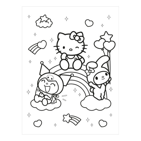 Deltas hello kitty and friends super color parade kleurboek