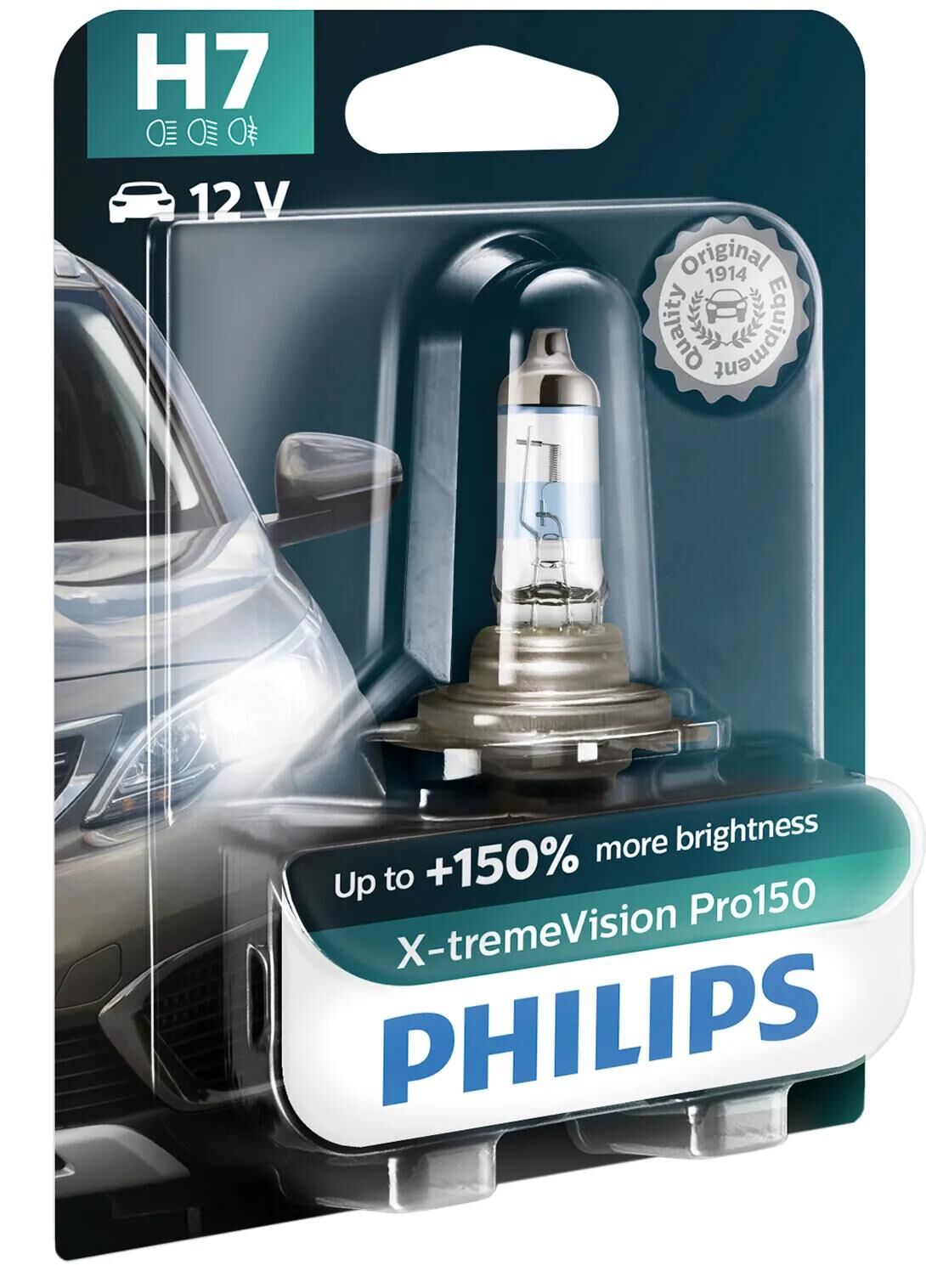 Philips Stirnlampe x-tremevision pro 150 . Lampe h7 12v xtreme vis.pro150