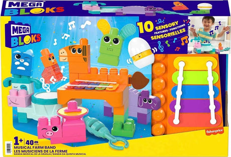Mattel Mega Blocks Musik-Tierband 40 Stück