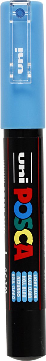 Uni Posca Farbmarker 1mc hellblau – konische Spitze – 1 mm