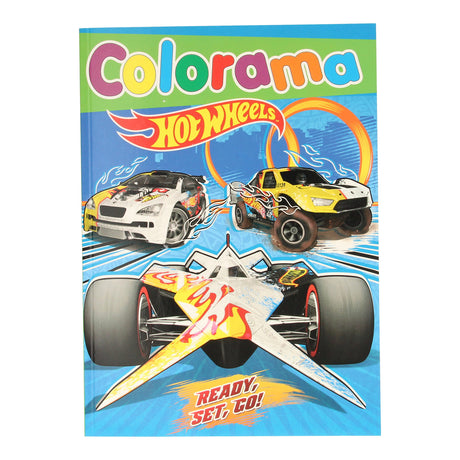 Hot wheels colorama kleurboek 48 grote kleurplaten