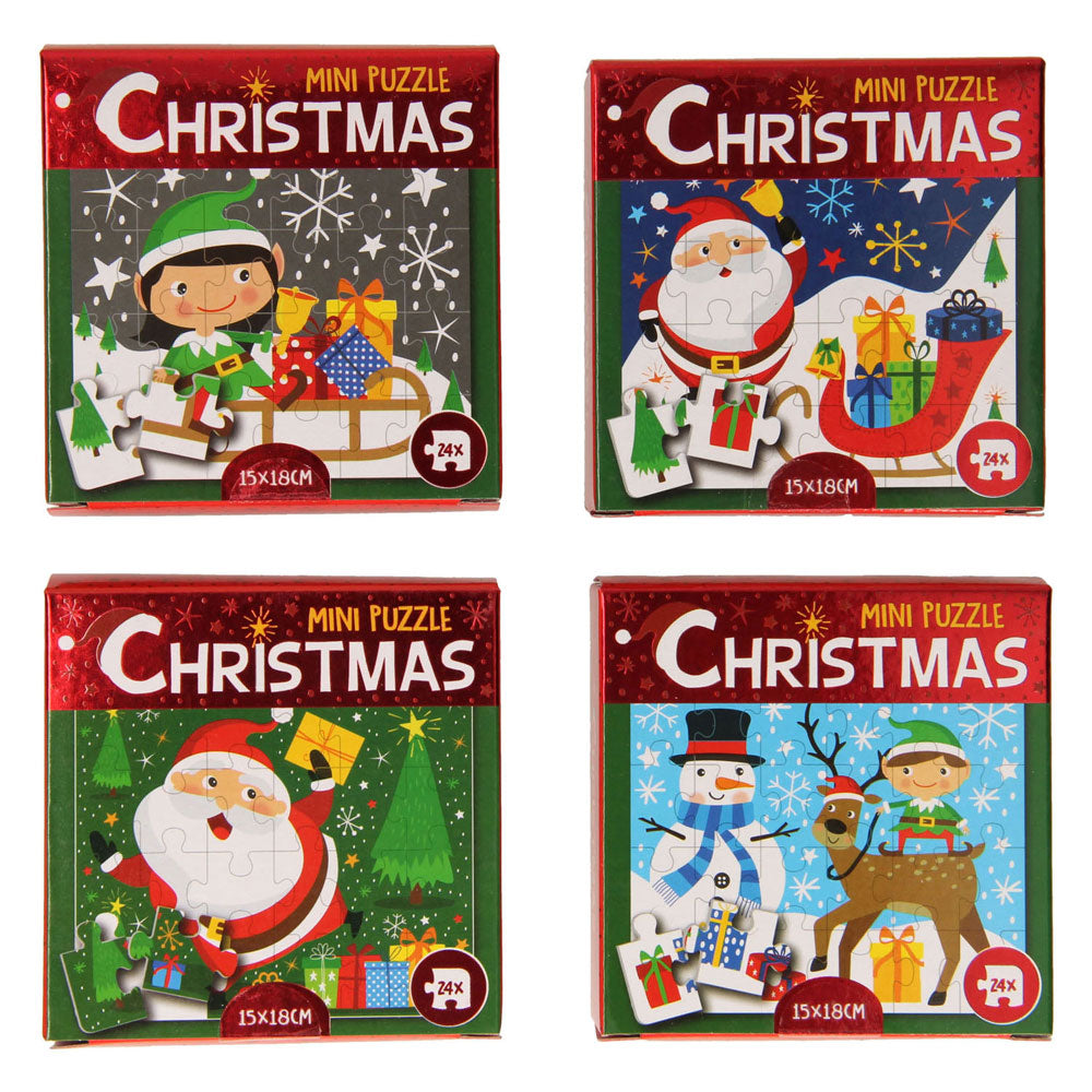 Wins Holland Minipuzzle Weihnachten, 24 Teile.