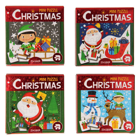 Wins Holland Minipuzzle Weihnachten, 24 Teile.