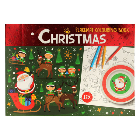 Wins Holland Malbuch-Tischset Weihnachten, 12-tlg.