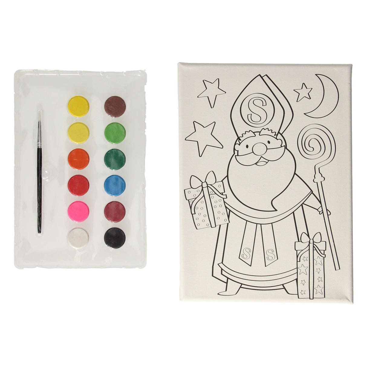 Gewinnt Holland-Leinwand-Sinterklaas-Malset