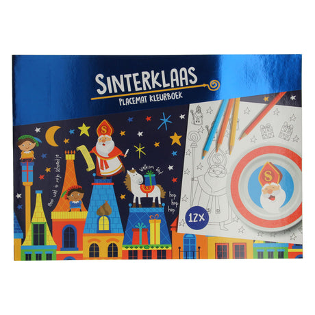Wins Holland Tischsets Malbuch Sinterklaas, 12 Stk.