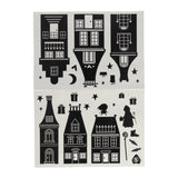 Silhouette -Fensteraufkleber Sinterklaas