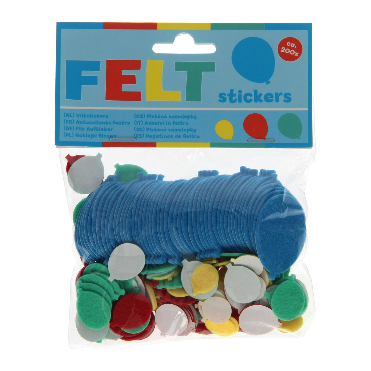 Wins Holland Filzaufkleber - Luftballons, 200 Stk.