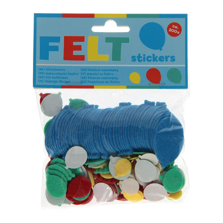 Wins Holland Filzaufkleber - Luftballons, 200 Stk.