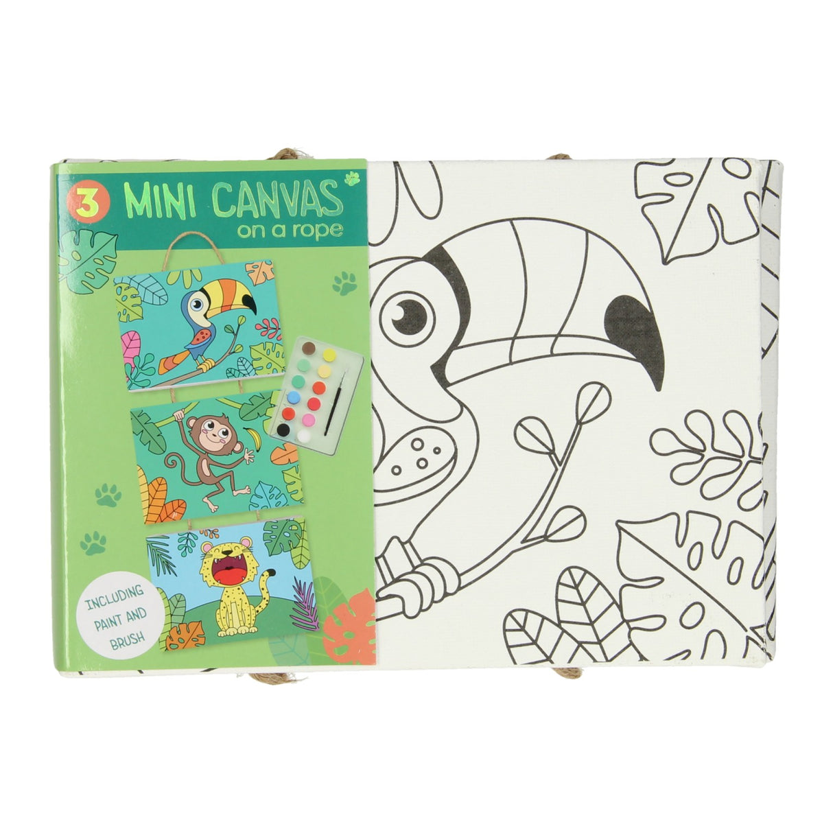 Gewinnt Holland Canvas Gemälde am Seil - Wild Dieren, 3st