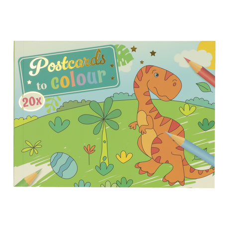 Gewinnt Holland-Postkarten zum Ausmalen von Dinosauriern