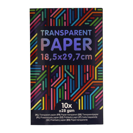 Gewinnt Holland transparentes Papier gefärbt, 10st.