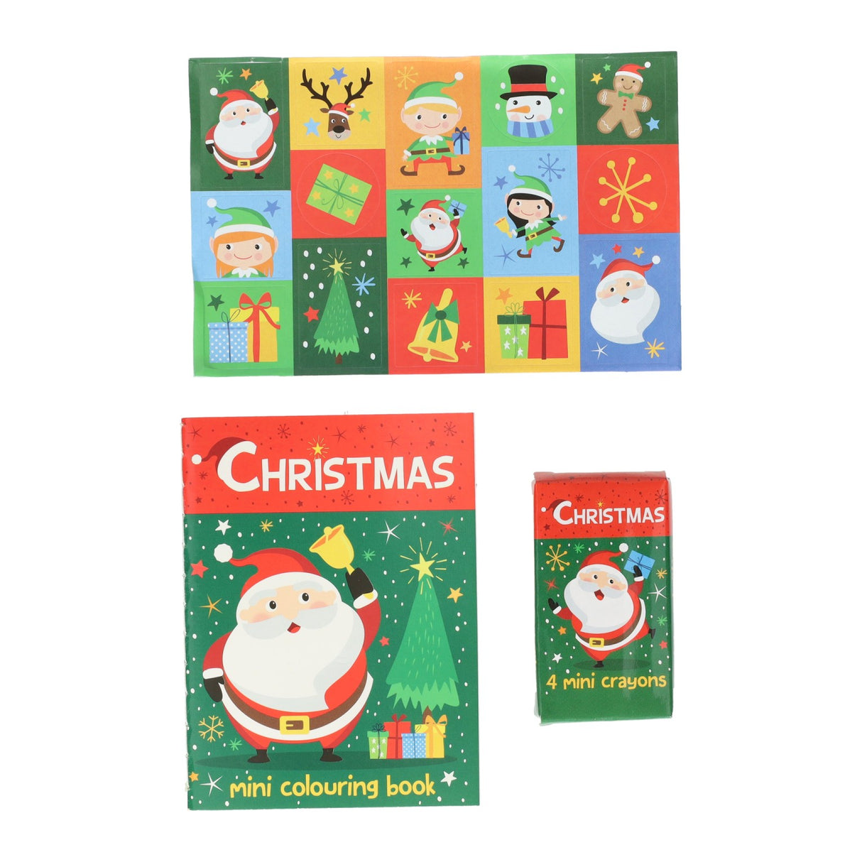 Wins Holland Leckerli-Set Weihnachts-Malset mit Buntstiften und Aufklebern