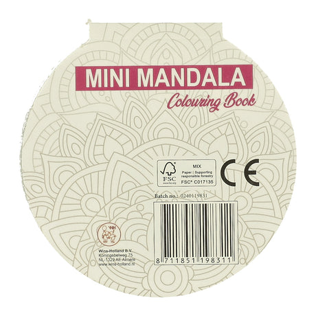 Gewinnt die Holland Mini Mandala Malbuch-Runde